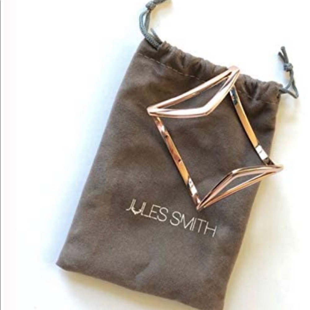 Rose Gold Bracelet Cuff - Jules Smith. Vintage classy and charming.